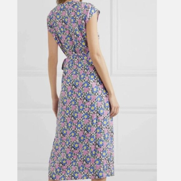 J. Crew Women's Multicolor Fabrizia Floral Print Wrap Dress -Size XL Extra Large - Picture 7 of 7